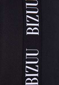 Legginsy z logowanymi lampasami LEANDRA czarny