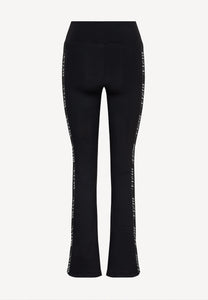 Czarne legginsy z szerokimi nogawkami KENDALL