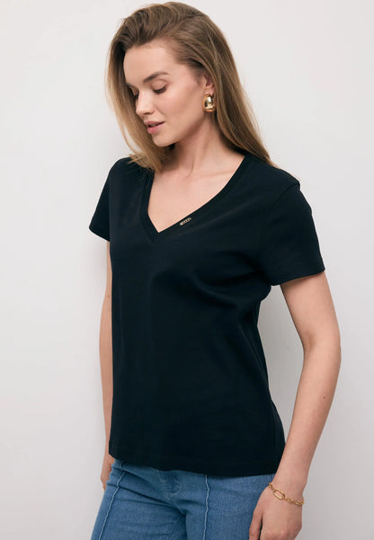Klasyczny t-shirt czarny FOKIA
