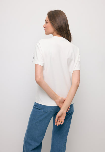 Biały klasyczny t-shirt FOKIA