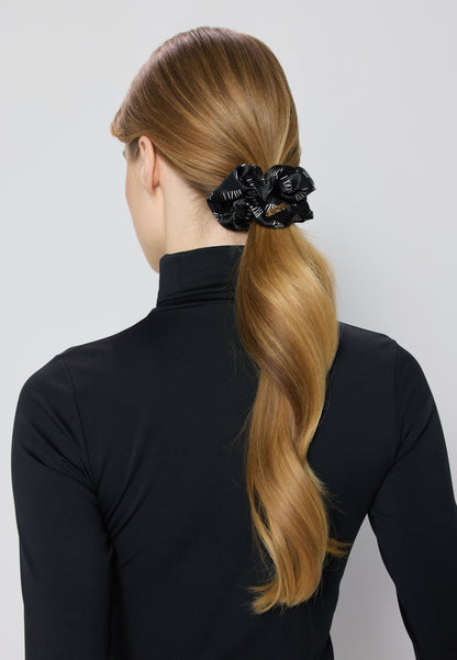 Jedwabna gumka do włosów w logo SILKY multikolor