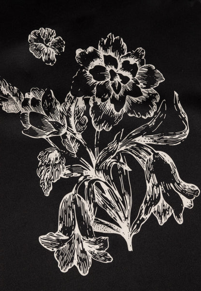 Czarna apaszka w autorski print ARIA
