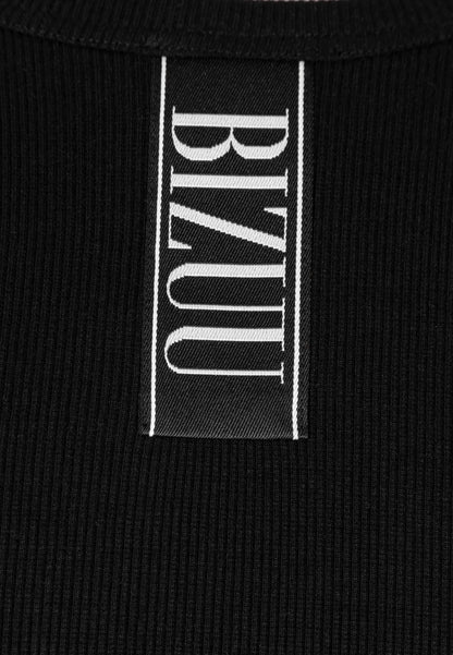 Czarny top z logo bizuu ALEXIN