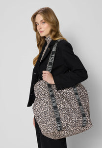 Torba shopper w panterkę BAISY brązowa