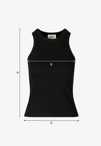 Czarny top z logo bizuu ALEXIN
