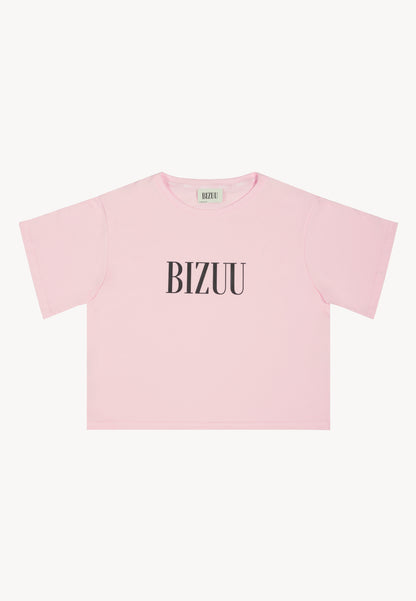 Różowa piżama z logo BIZUU