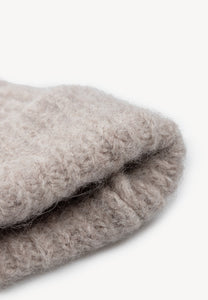 Czapka z wełną BALBI taupe