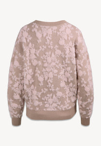 Beżowy sweter w autorski CANELA