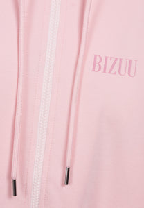 Rozpinana bluza dresowa z kapturem CIANA różowa