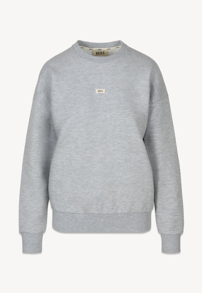 Szara bluza z logowaną metką COLLY