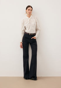 Spodnie jeansowe flare BELINNA czarne