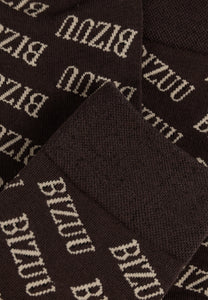 Brązowe skarpetki z logo FILOU