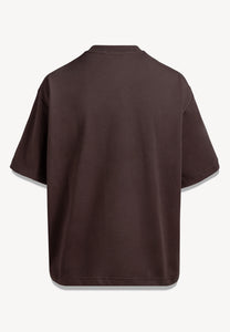 Brązowy T-shirt z logo JONI