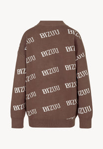Brązowy kardigan oversize zapinany na guziki KYLE
