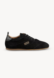 Zamszowe sneakersy damskie LEOLA czarne