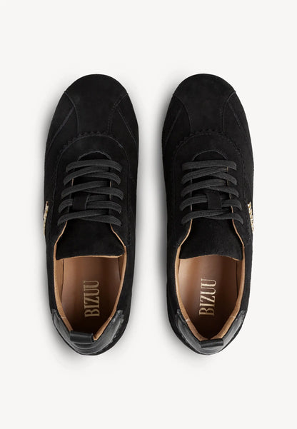 Zamszowe sneakersy damskie LEOLA czarne
