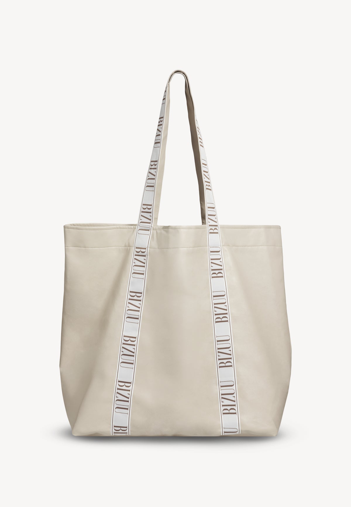 Beżowa torba z ecoskóry typu shopper LETHA.