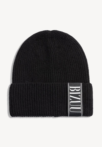 Czarna wełniana czapka LORE