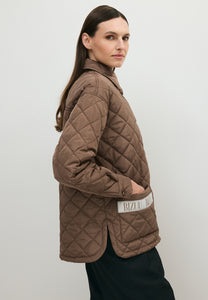Pikowana kurtka MARIN w kolorze taupe