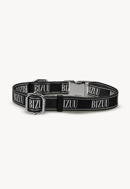 Czarna obroża z logo NUFFI BIG S