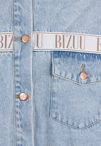 Błękitna kurtka jeansowa oversize PASSA