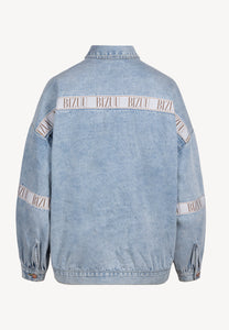 Błękitna kurtka jeansowa oversize PASSA