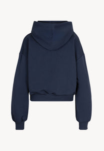 Niebieska bluza z kapturem z logo SAY
