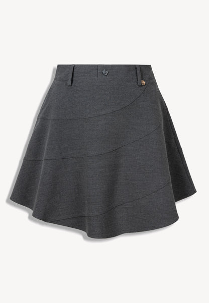 Szara spódnica mini SELINA