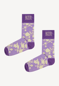 Skarpetki w autorski print SERAFIL fioletowe