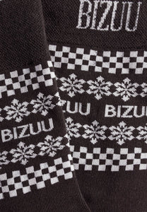Brązowe skarpetki z logo SERAFINE
