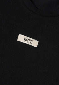 Bawełniany czarny T-shirt z logo TISHALLE