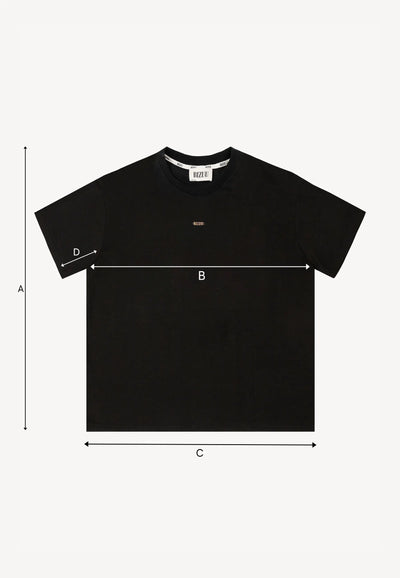 Czarny T-shirt oversize TISHAL