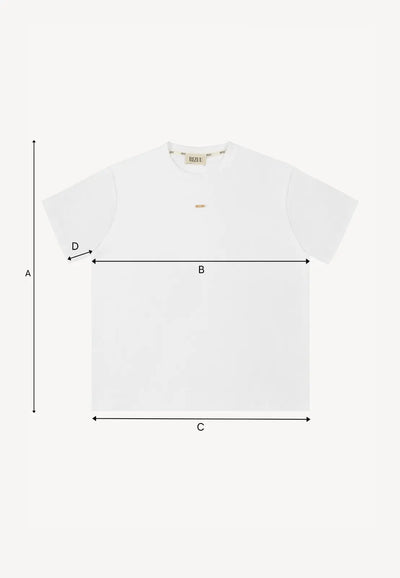 Biały T-shirt oversize TISHAL