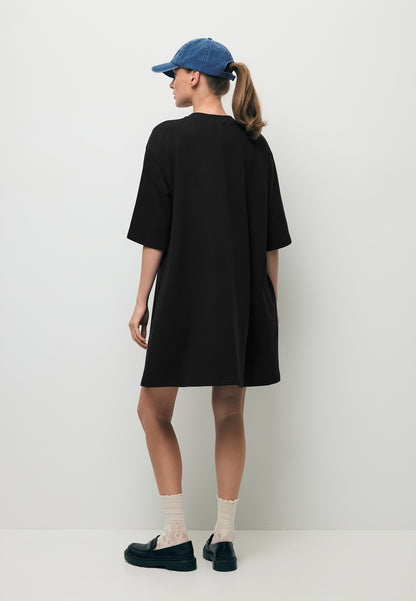 Czarna sukienka dzianinowa mini TRESS