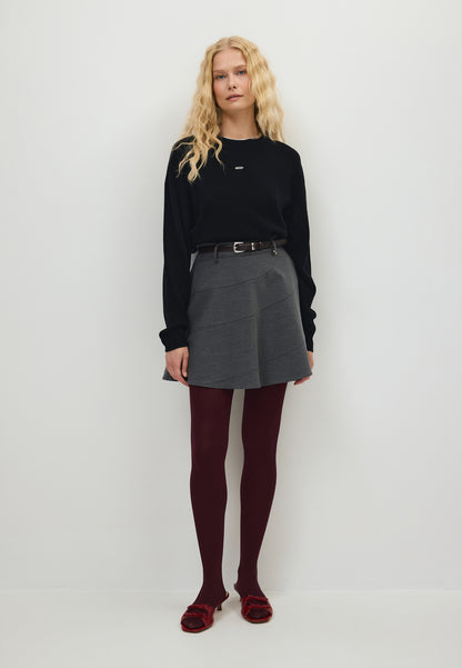 Szara spódnica mini SELINA