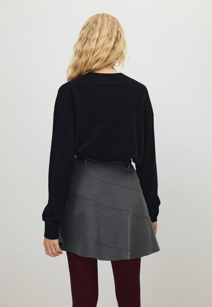 Szara spódnica mini SELINA