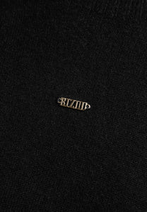 Czarny wełniany sweter WOOLY