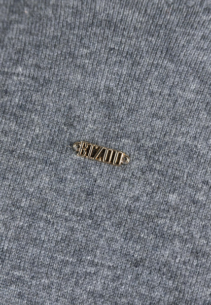 Szary wełniany sweter WOOLY