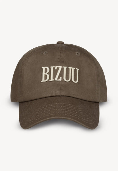 Brązowa czapka z daszkiem z logo ZANE