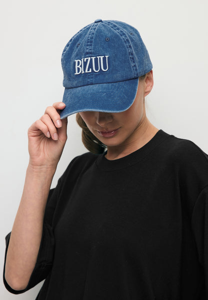 Niebieska czapka z daszkiem z logo ZANE