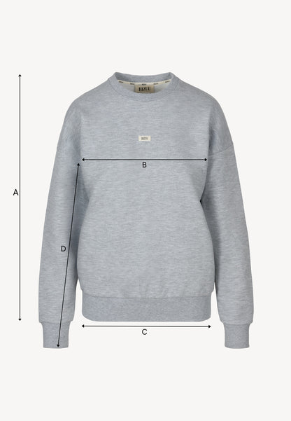 Szara bluza z logowaną metką COLLY