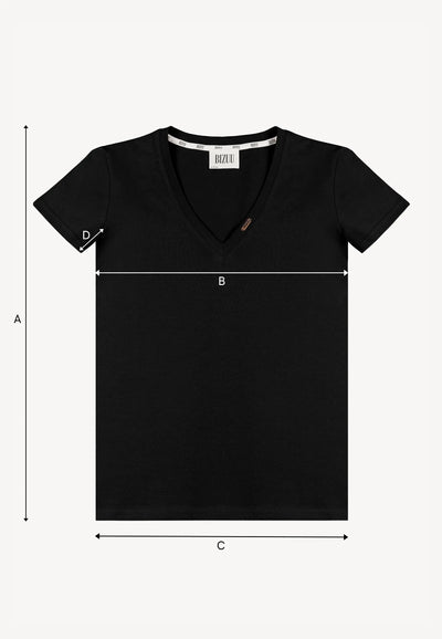 Klasyczny t-shirt czarny FOKIA